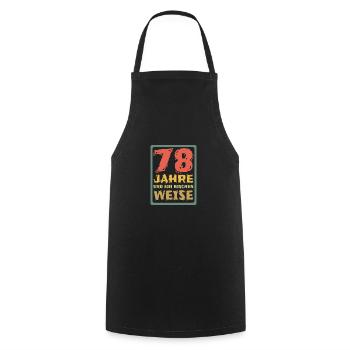 78 - Kochschürze - Schwarz - Vorne - AI Model Male 185 dark (185cm)