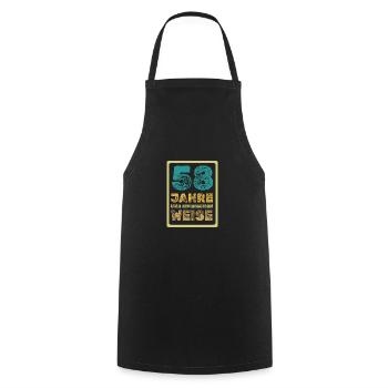 Proverb 58 - Cooking Apron - black - Front - AI Model Male 185 dark (185cm)
