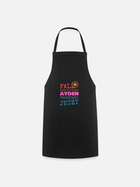Cadeau pour Ayden - Tablier de cuisine - noir