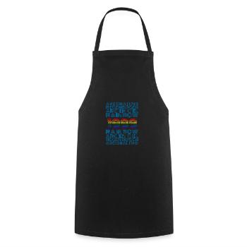 1999 - Cooking Apron - black - Front - AI Model Male 185 dark (185cm)