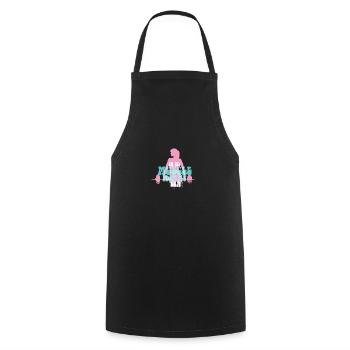 In My Muscle Mommy Era Mother's Day Personal - Cooking Apron - black - Front - AI Model Male 185 dark (185cm)