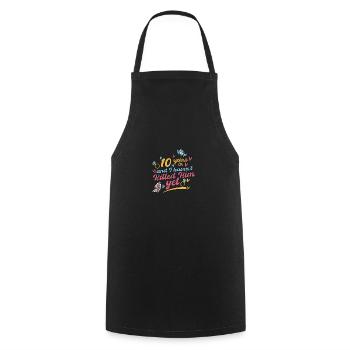 10 Years In And I Haven't Killed Him Yet - Cooking Apron - black - Front - AI Model Male 185 dark (185cm)