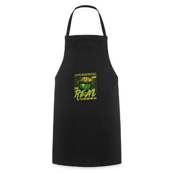 Saint-Patrick : les crypto-monnaies sont les vraies - Tablier de cuisine - noir - Devant - AI Model Male 185 dark (185cm)