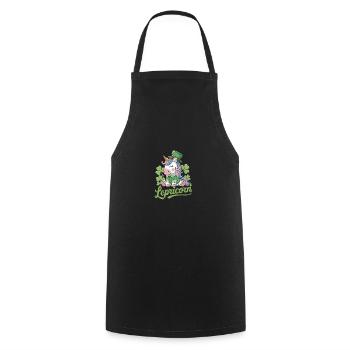 Lepricorn St. Patrick's Day Magische Vibes - Kochschürze - Schwarz - Vorne - AI Model Male 185 dark (185cm)