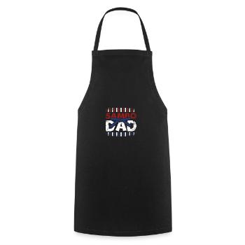 Fathers day Father Sambo Dad - Cooking Apron - black - Front - AI Model Male 185 dark (185cm)