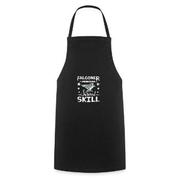 Falconer is my favorite survival skill - Cooking Apron - black - Front - AI Model Male 185 dark (185cm)