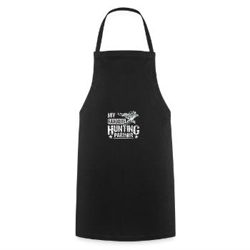 My favorite hunting partner Falconer - Cooking Apron - black - Front - AI Model Male 185 dark (185cm)