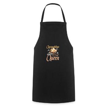 Quesadillas eating queen - Cooking Apron - black - Front - AI Model Male 185 dark (185cm)