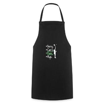 Sorry can't padel buy - Cooking Apron - black - Front - AI Model Male 185 dark (185cm)