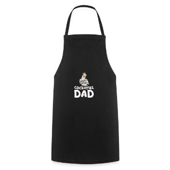 Le plus grand papa calopsitte du monde - Tablier de cuisine - noir - Devant - AI Model Male 185 dark (185cm)