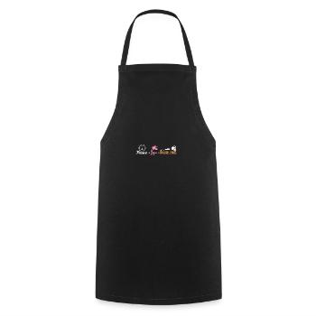 Peace Love Hurling - Kochschürze - Schwarz - Vorne - AI Model Male 185 dark (185cm)