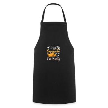 Feed me Empanadas tell me I'm pretty - Cooking Apron - black - Front - AI Model Male 185 dark (185cm)