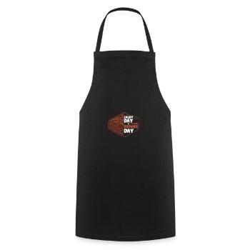 Every day is brownie day - Cooking Apron - black - Front - AI Model Male 185 dark (185cm)