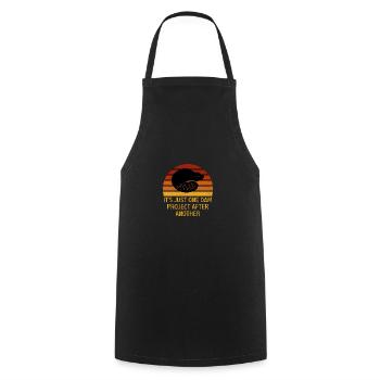 Bieber Rodent Funny Saying - Cooking Apron - black - Front - AI Model Male 185 dark (185cm)