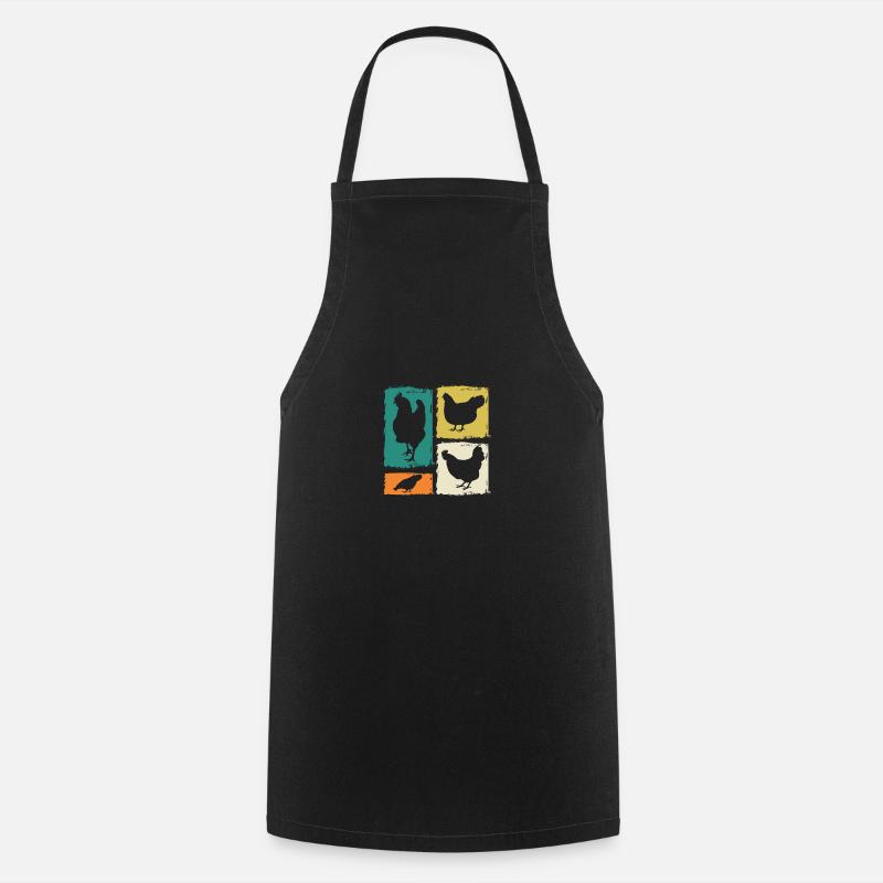 Poules Poule - Tablier de cuisine - noir