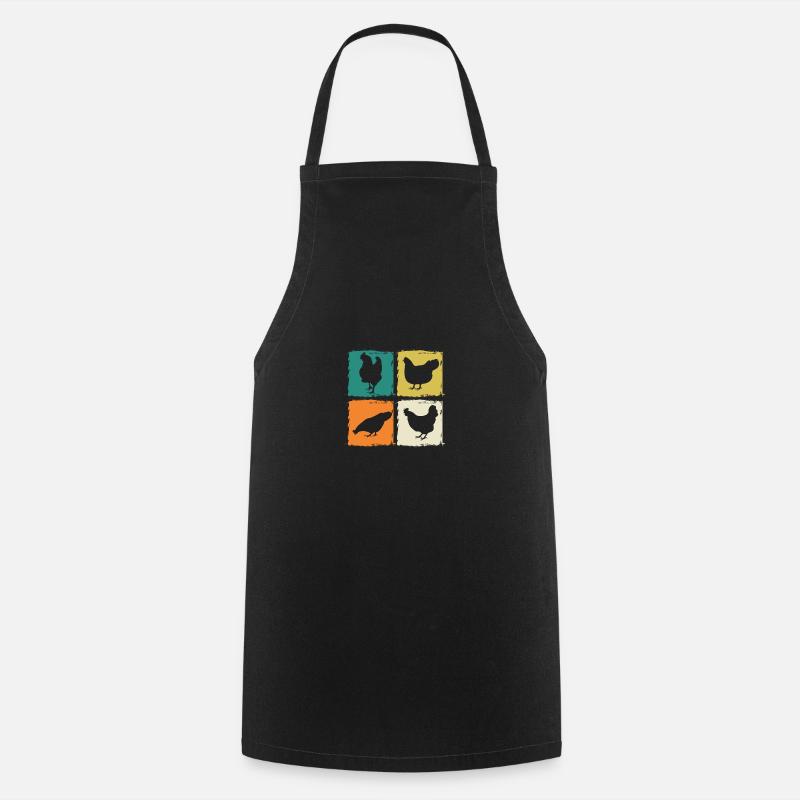 Poules Poule - Tablier de cuisine - noir