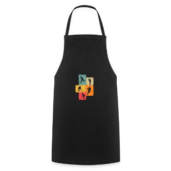 Joueurs de hockey sur gazon Hockey sur gazon - Tablier de cuisine - noir - Devant - AI Model Male 185 dark (185cm)