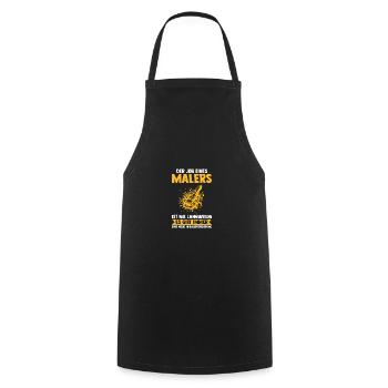 Maître Peintre Compagnon Peintre - Tablier de cuisine - noir - Devant - AI Model Male 185 dark (185cm)