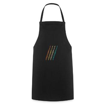 Flautist Evolution Flute - Cooking Apron - black - Front - AI Model Male 185 dark (185cm)