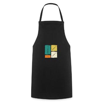 Flute player - Cooking Apron - black - Front - AI Model Male 185 dark (185cm)