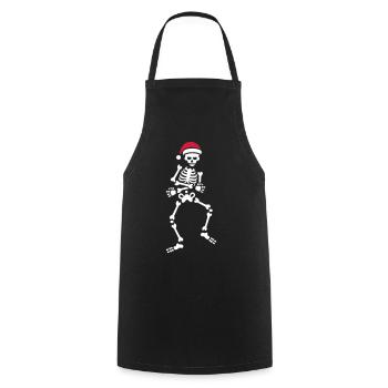 Skibidi challenge meme Skelett Weihnachten Tanz - Kochschürze - Schwarz - Vorne - AI Model Male 185 dark (185cm)