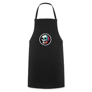 Skeleton colorful - Cooking Apron - black - Front - AI Model Male 185 dark (185cm)