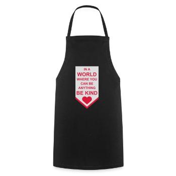Vous pouvez être gentil - Tablier de cuisine - noir - Devant - AI Model Male 185 dark (185cm)