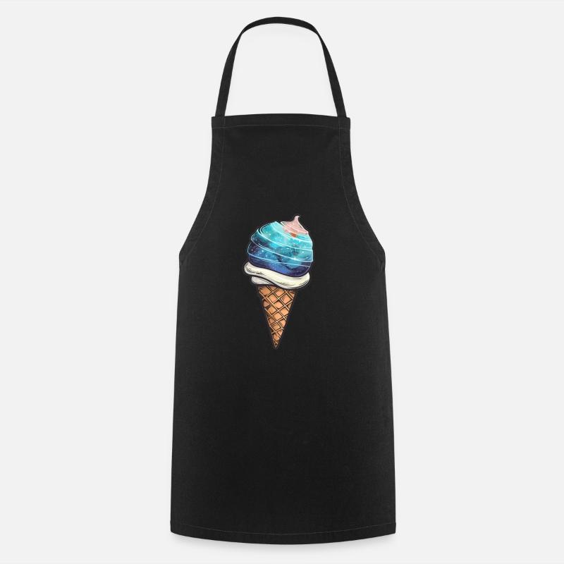 Ice planet Mercury - Cooking Apron - black