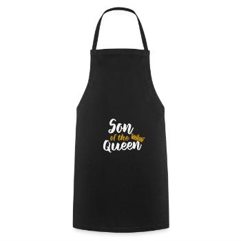 Son of Queen - Kochschürze - Schwarz - Vorne - AI Model Male 185 dark (185cm)