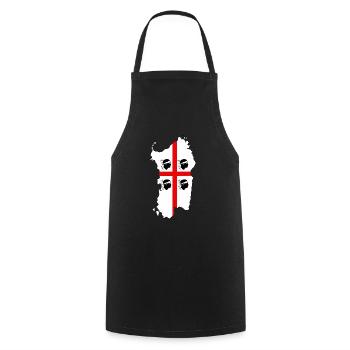 Sardinia - Cooking Apron - black - Front - AI Model Male 185 dark (185cm)