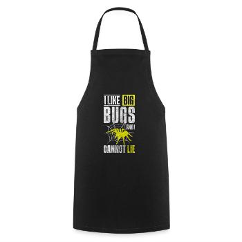 Spider Web Arachnids - Cooking Apron - black - Front - AI Model Male 185 dark (185cm)