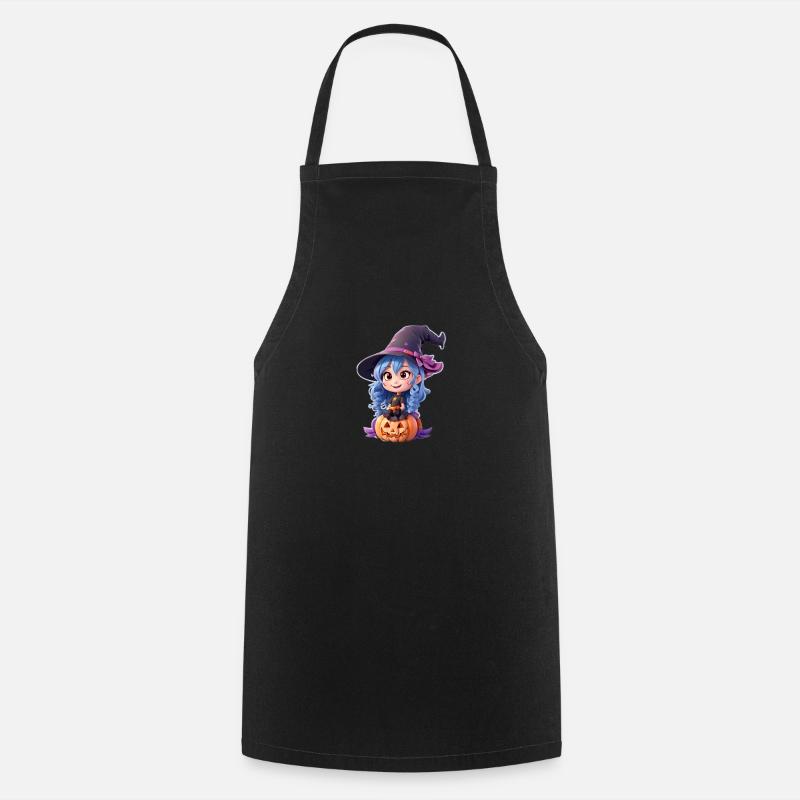 cute halloween witch - Cooking Apron - black