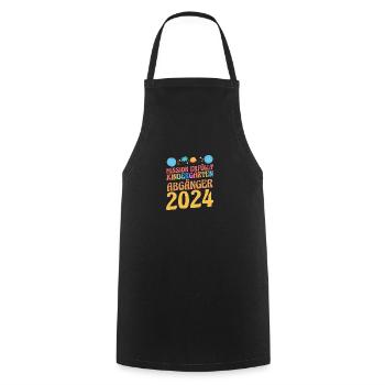 Enfant de 17e année Centre de la maternelle de la maternelle - Tablier de cuisine - noir - Devant - AI Model Male 185 dark (185cm)