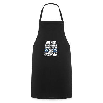 Scots Scottish Scotland - Cooking Apron - black - Front - AI Model Male 185 dark (185cm)