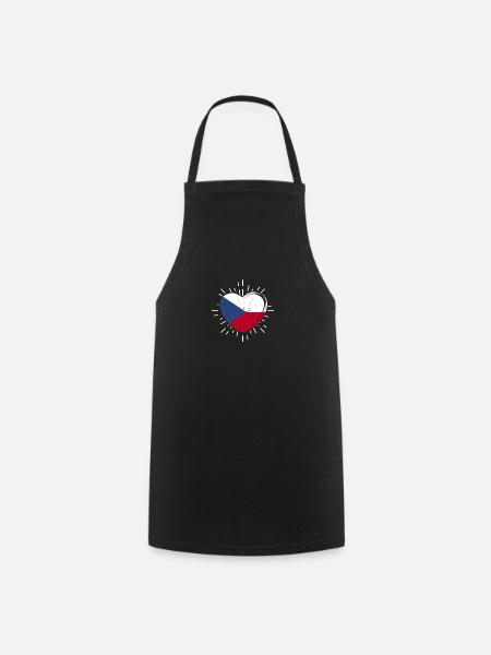Tchèques République tchèque - Tablier de cuisine - noir