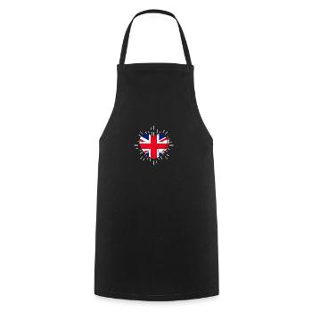 Grande-Bretagne Allemagne Cœur Angleterre - Tablier de cuisine - noir - Devant - AI Model Male 185 dark (185cm)