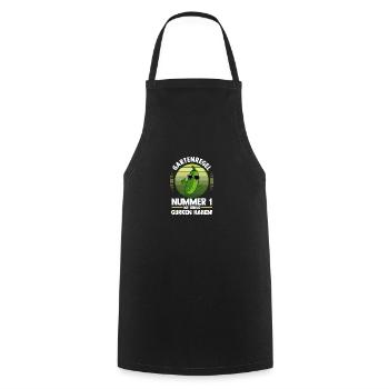 Jardinier Concombre Jardin fermier - Tablier de cuisine - noir - Devant - AI Model Male 185 dark (185cm)