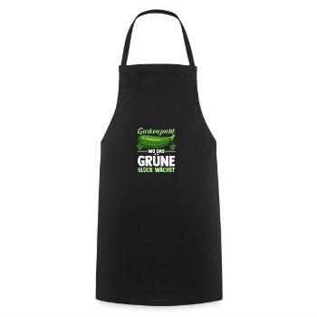 Jardinier Concombre Jardin fermier - Tablier de cuisine - noir - Devant - AI Model Male 185 dark (185cm)