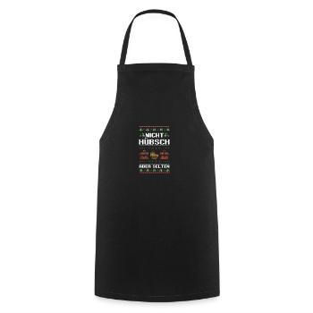 Weihnachtsmann Weihnachtsfest Ugly Christmas - Kochschürze - Schwarz - Vorne - AI Model Male 185 dark (185cm)