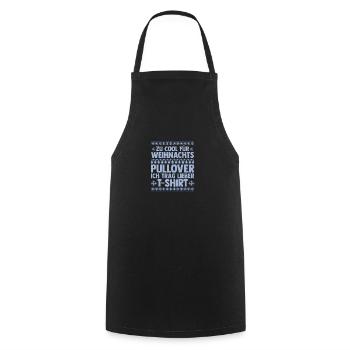 Santa Claus Christmas Ugly Christmas - Cooking Apron - black - Front - AI Model Male 185 dark (185cm)