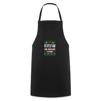 Santa Claus Christmas Ugly Christmas - Cooking Apron - black - Front - AI Model Male 185 dark (185cm)