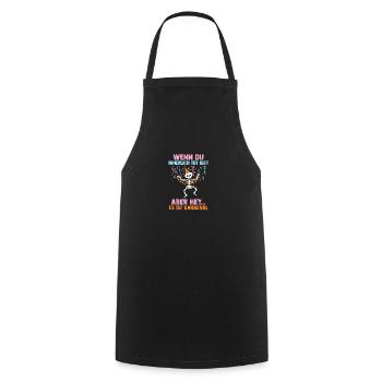 Carnival Costume Carnival - Cooking Apron - black - Front - AI Model Male 185 dark (185cm)