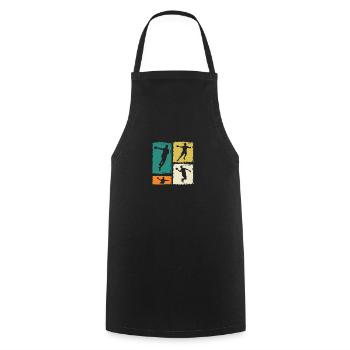 Joueurs de handball Handball - Tablier de cuisine - noir - Devant - AI Model Male 185 dark (185cm)