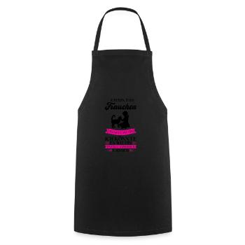 Katze Haustier Katzenliebhaberin Geschenk - Kochschürze - Schwarz - Vorne - AI Model Male 185 dark (185cm)