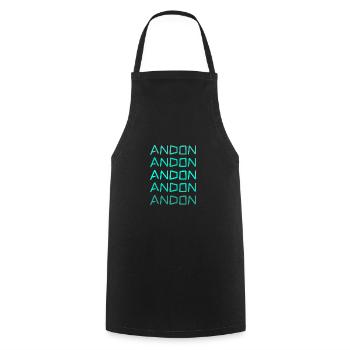 Andon - Cooking Apron - black - Front - AI Model Male 185 dark (185cm)