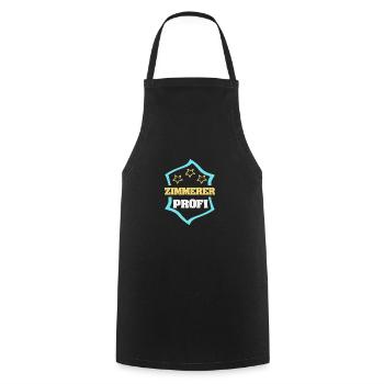 Carpenter as a profession - Cooking Apron - black - Front - AI Model Male 185 dark (185cm)