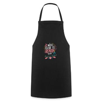 Who Else Is Ready for Espresso Shots? - Cooking Apron - black - Front - AI Model Male 185 dark (185cm)