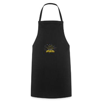 DAS WARS - Cooles Abi '25 Motto Shirt, Abitur 2025 - Tablier de cuisine - noir - Devant - AI Model Male 185 dark (185cm)