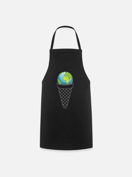 Eis vom Planeten Erde - Kochschürze - Schwarz
