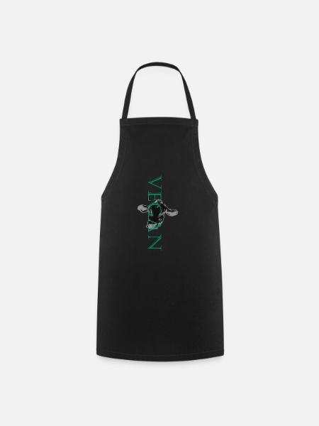 T-Shirt für Veganer und Tierschutz Freunde - Kochschürze - Schwarz